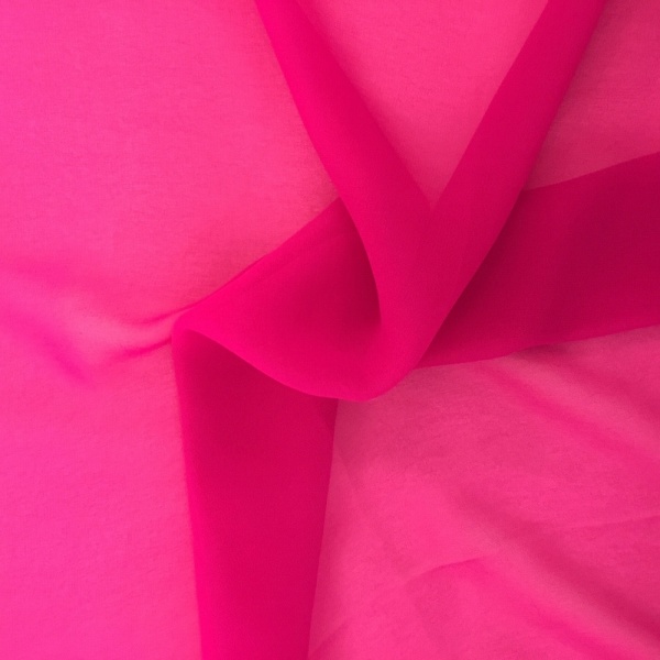 Chiffon Fabric Cerise